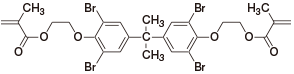 2-Propenoic acid, 2-methyl-, 1,1′-[(1-methylethylidene)bis[(2,6-dibromo-4,1-phenylene)oxy-2,1-ethanediyl]] ester　CAS RN:67006-39-7