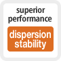 superior performance dispersion stability