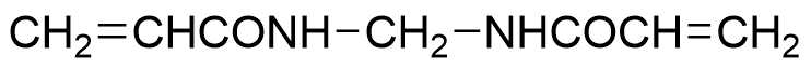 Molecular formula of N, N'-Methylenebis(acrylamide)