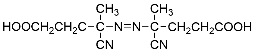 structural formula of 4,4'-Azobis(4-cyanovaleric acid)
