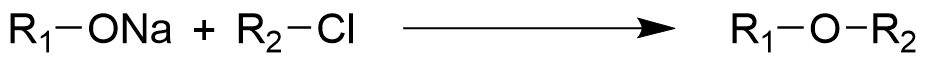 エーテル化の反応式