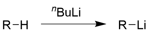 リチオ化の反応式