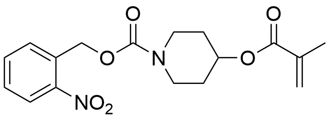 2-Nitrophenyl methyl 4-methacryloyloxy piperidine-1-carboxylateの分子式